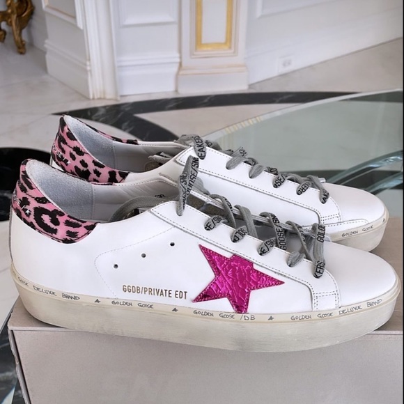 golden goose Nordstrom edition size 41 11 pink star hi star - Picture 6 of 9